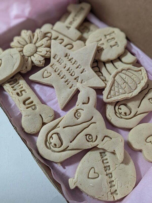 10 x birthday dog treat box personalized dog biscuits