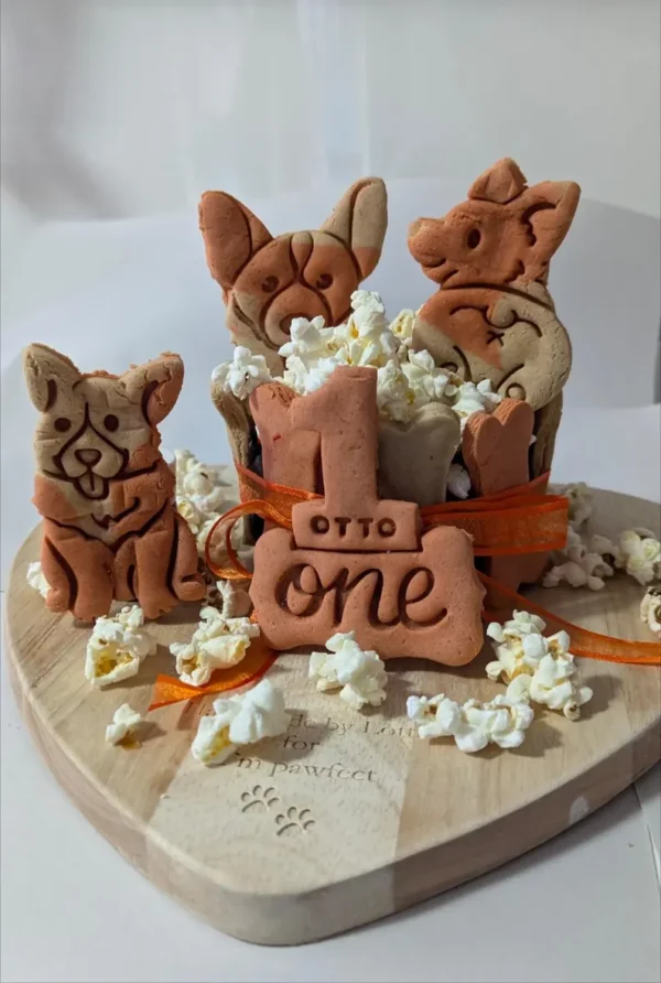 Dog birthday cake personalised any name orange birthday cake gotcha day cake rescue day celebration for the orange copper dogs